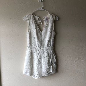 White Lace Romper